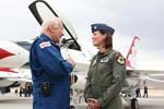 Maj. Nicole Malachowski & Edwin 'Buzz' Aldrin